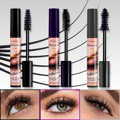 Waterproof Mascara Set 3 Piece, Lengthening Volumizing Curling Lash Mascara with Sea Urchin Spiral Conical Brush Heads