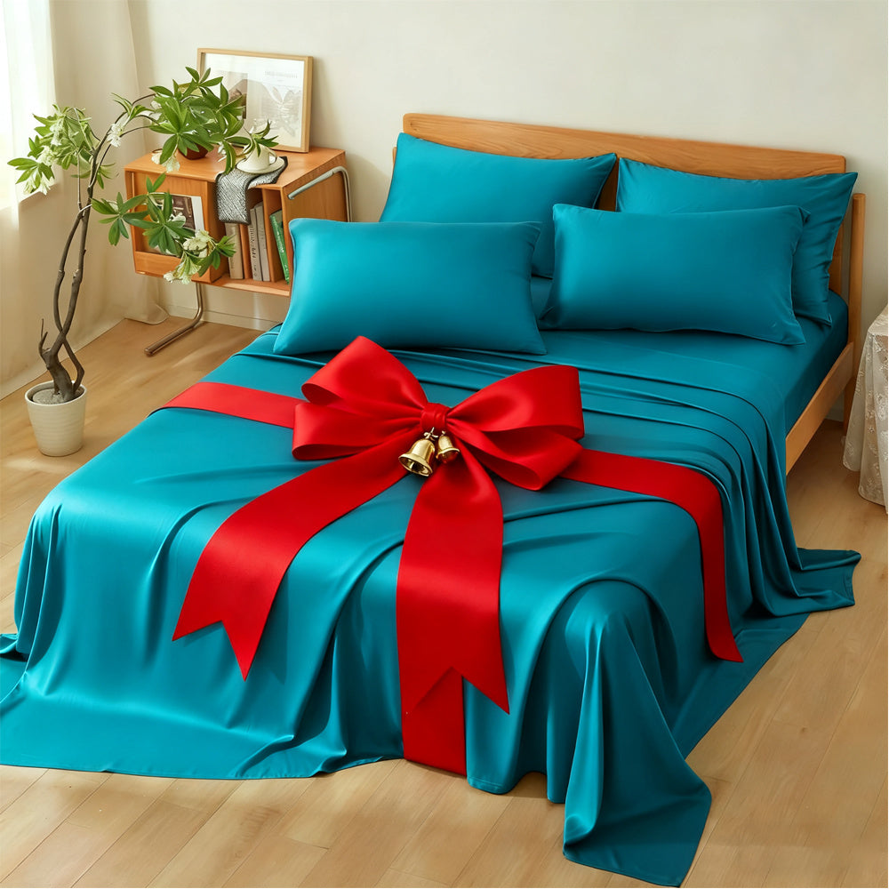 Viscose-from-Bamboo Sheet Set with 4- or 6-Piece Configurations, 11 Colors and 16-Inch Pocket Label