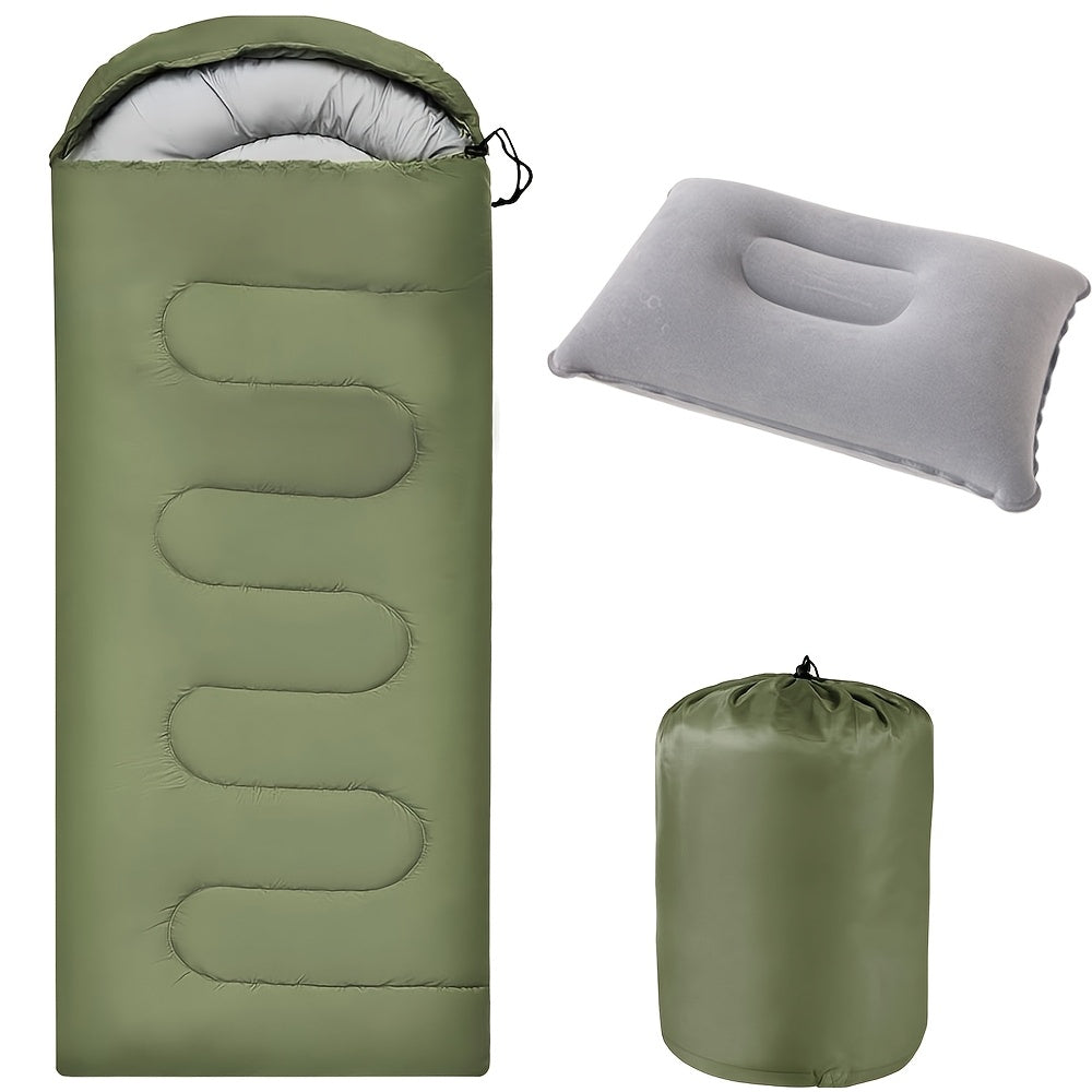 Lightweight Sleeping Bag for Backpacking Camping Hiking – 68°F Warm Weather Rating, Compression Bag Included