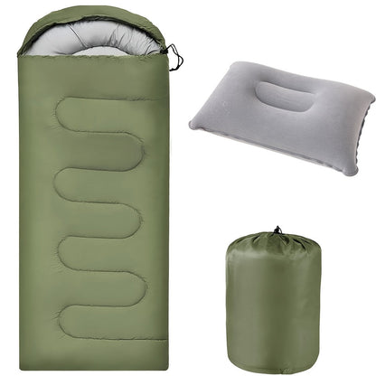 Lightweight Sleeping Bag for Backpacking Camping Hiking – 68°F Warm Weather Rating, Compression Bag Included