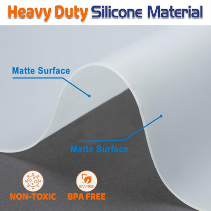 Extra Large Silicone Mat for Kitchen Counter, Heat Resistant Countertop Protector, Nonstick Craft Mat & Placemat