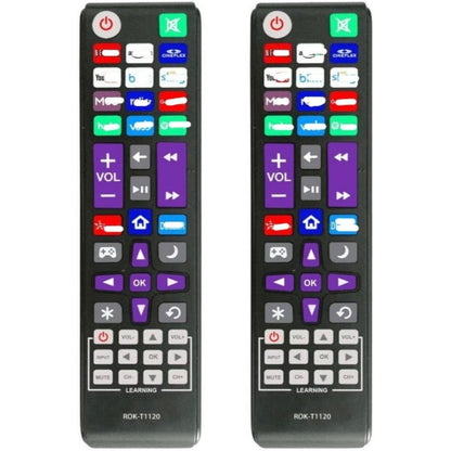 2 Pack Roku TV Universal Remote Replacement, Compatible with TCL Sanyo LG RCA Philips Hitachi Onn Insignia Sharp JVC Roku TV