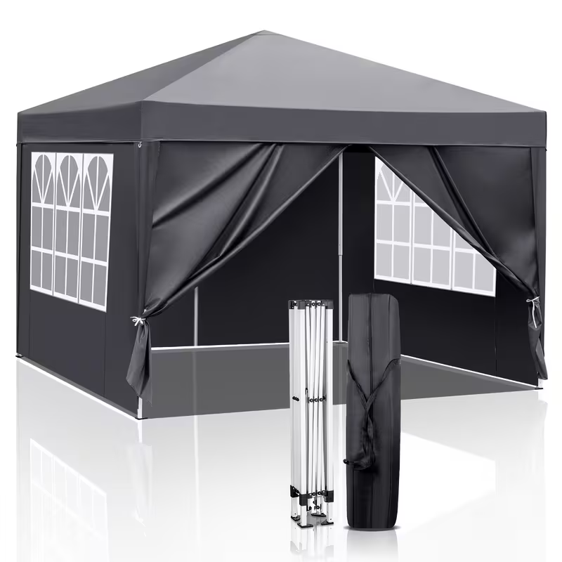 Instant Canopy 10x10 FT Oxford Fabric UPF50+ Sidewalls Commercial for Garden, Patio and Yard Use