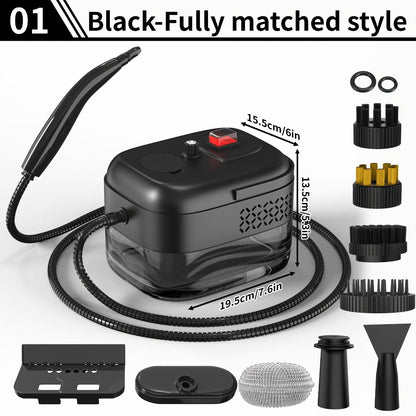Steam Mop Cleaner Handheld LCD Display Gear Switch 40.58oz Tank One-Key Start for Carpet Kitchen Sofa Upholstery Multi-Model