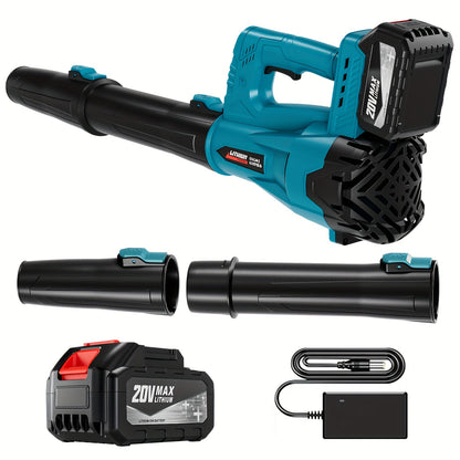 Cordless Leaf Blower, Battery Powered Lawn Yard Snow Pet Hair for Garden, Patio and Yard Use