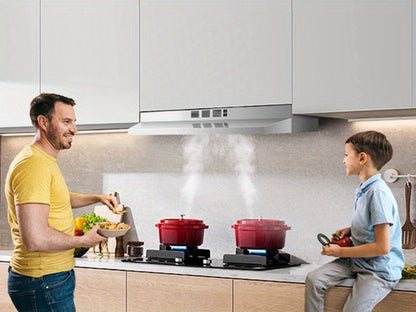 Range Hood 36 Inch Under Cabinet Ducted Ductless Convertible Stainless Steel 350CFM 2-Speed for Home Cooking, Dining and Outdoor Meals
