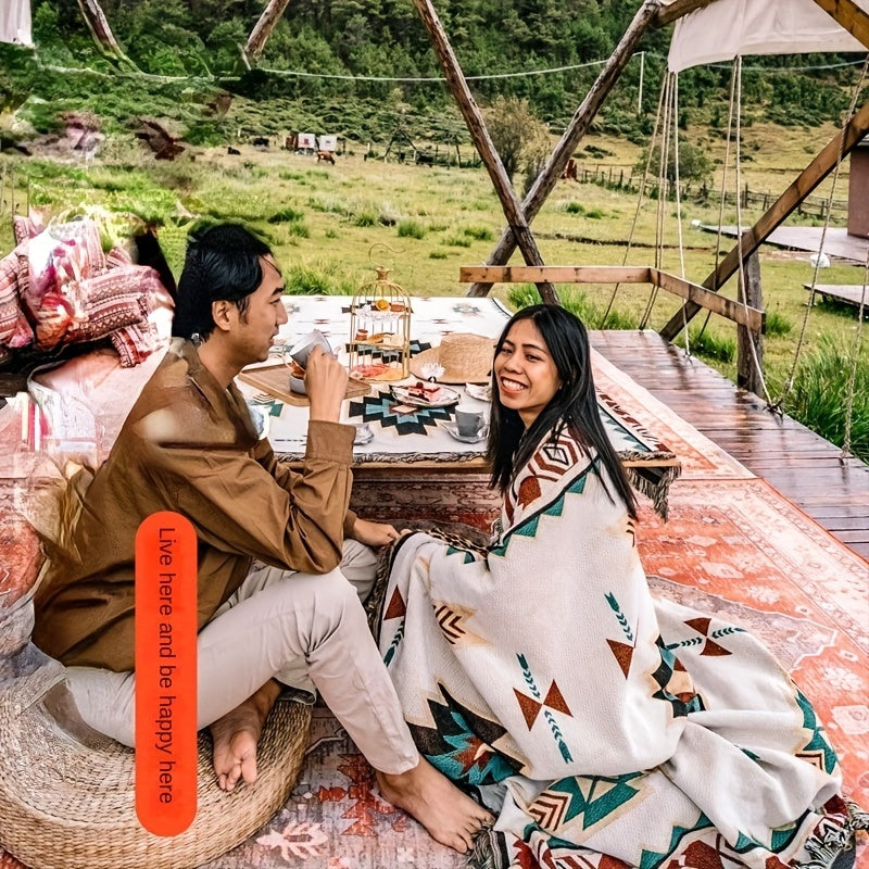 Picnic Blanket Bohemian | Camping Mat Tablecloth Sofa Blanket Indoor Outdoor Universal Carpet