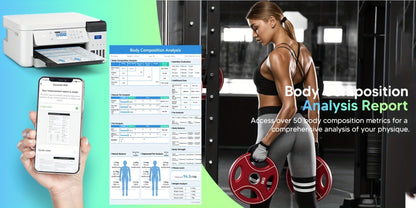 Smart Body Fat Scale with Handle, 8-Electrode Full Body Composition Analyzer, BMI Mass Monitor
