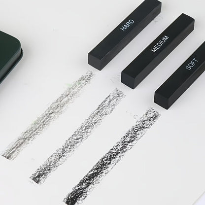 Sketching Pencil Set 27 Piece with Charcoal Pencils Charcoal Sticks Erasers Drawing Supplies for Artists Beginners Students Sketching Quick