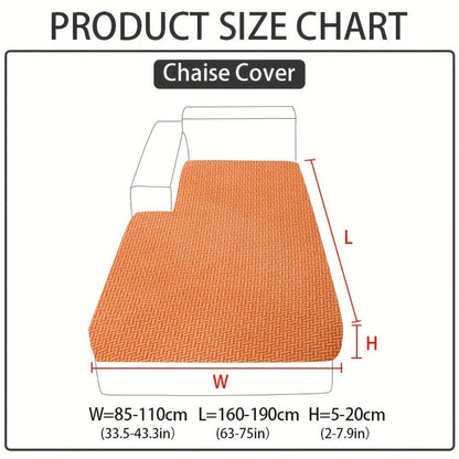 Sofa Cover Sectional Panel Options for Single to 4 Seats, Chaise, Armrest Pair or Backrest in Five Colors
