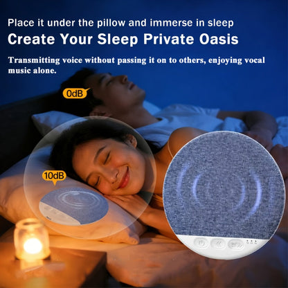 Sleep Pillow Speaker Wireless White Noise Machine with Rain Ocean Sounds, 2-Pack 49g Sleep Headphones