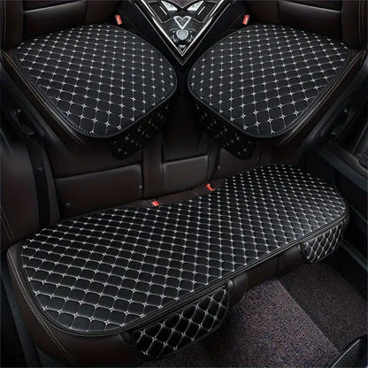 Car Seat Cover Rear Bench Protector with Source-Listed Water-Resistant Surface in Black or Red