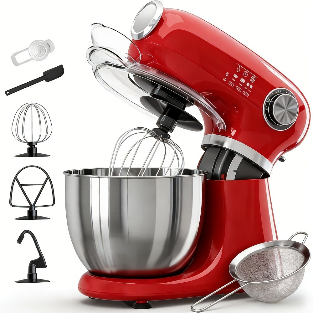 Bowl-Lift Stand Mixer 5.5 Qt 4-in-1 Electric Vertical Mixer 350W 12-Speed with Pulse for Entryways, Bedrooms and Living Spaces