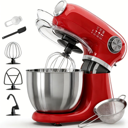 Bowl-Lift Stand Mixer 5.5 Qt 4-in-1 Electric Vertical Mixer 350W 12-Speed with Pulse for Entryways, Bedrooms and Living Spaces