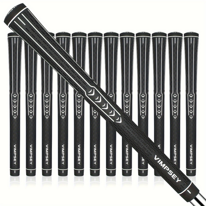 13-Piece Golf Grip Set Standard & Midsize – Rubber Non-Slip Golf Club Grips for Men Women, All Weather Control