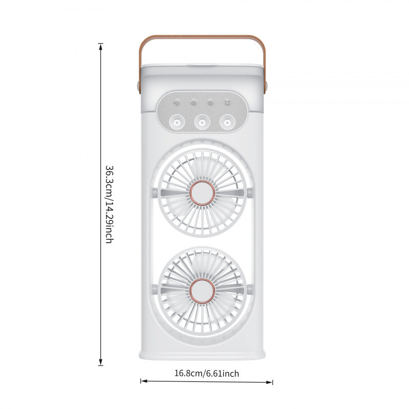 Portable Neck Fan Bladeless Wearable Personal Fan USB Rechargeable Hands-Free Cooling Air Conditioner