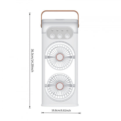 Portable Neck Fan Bladeless Wearable Personal Fan USB Rechargeable Hands-Free Cooling Air Conditioner