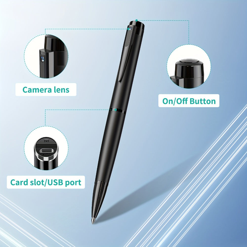 1080P Spy Pen Camera with 64GB Memory Card Included Portable Hidden Camera Night Vision AI Motion for an Everyday Personal Care Routine