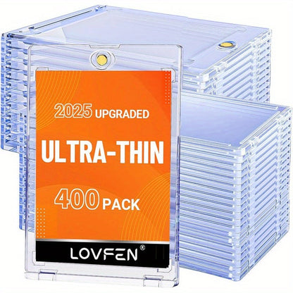 Magnetic Card Holders 25 50 100 200 400 Pack, 35pt Premium Trading Card Protectors for Sports Baseball Basketball Football Pokemon