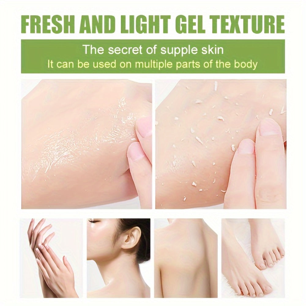 Mandelic Acid Exfoliating Gel 200ml with Aloe & Rose Extract, Deep Cleansing Pore Cleanser for Face & Body