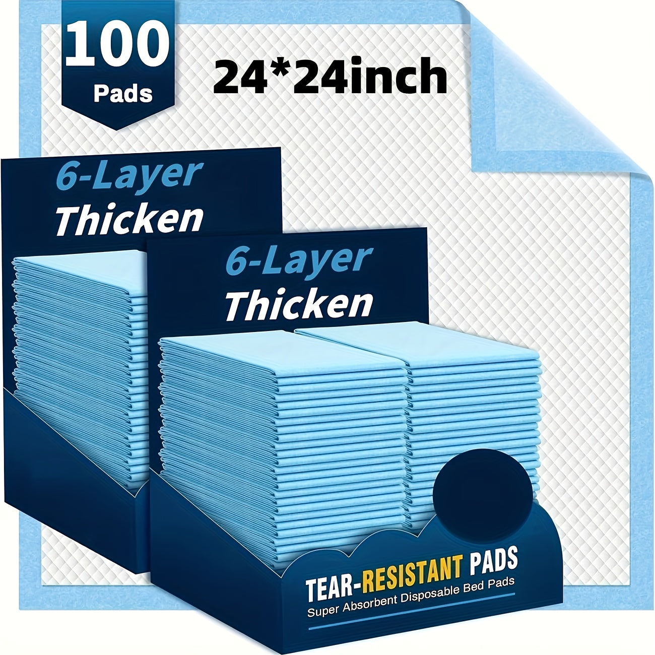 Disposable Underpads for Adults - XXL & XXXL Extra Large Incontinence Bed Pads - Leak-Proof for Entryways, Bedrooms and Living Spaces