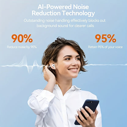 Wireless Earbuds 3-in-1 Standard, Translation or Screen Models with White Charging Case Options