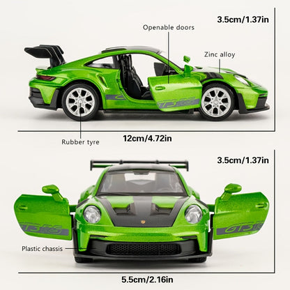 Porsche 911 Die-Cast Collectible Model for Adults, High-Detail Zinc Alloy Display Car for Home Decor Exhibitions
