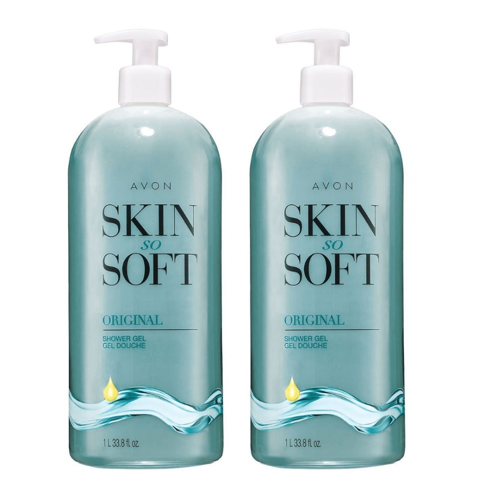Jojoba Oil Shower Gel 33.8oz 2-Pack - Gentle Cleansing, Softening & Conditioning, Fresh Herbal Scent
