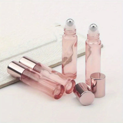 Essential Oil Roller Bottles 14 Pack 10ml – Refillable Glass Roll-On Perfume Containers with Stainless Steel Roller Balls, Opener & Funnel