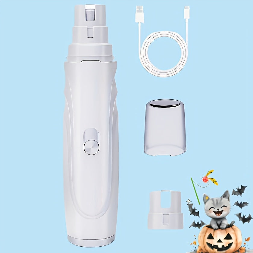 Dog Nail Grinder Electric 2-Speed – Professional Pet Nail Trimmer with High-Speed Motor, Lightweight Quiet Nail Clipper for Puppies & Dogs