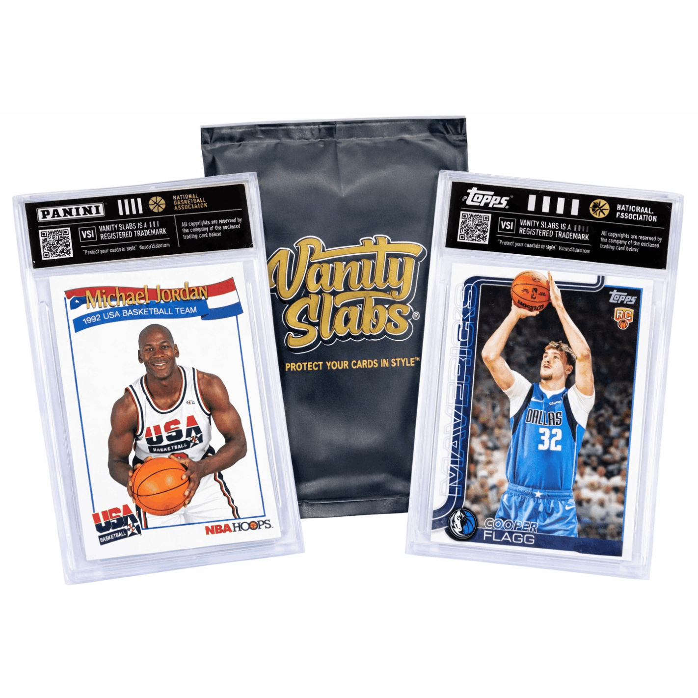 Basketball Random Card in Vanity Slab Display – Mystery Collectible with Rookies, Stars, Inserts & Signature-Style Cards | Panini & Topps |