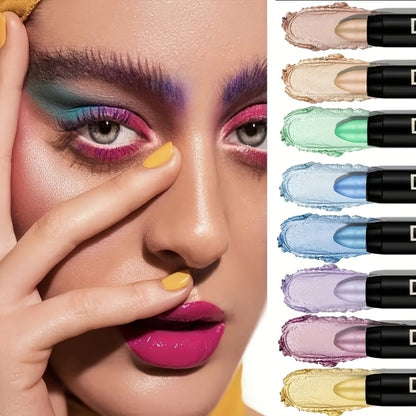 Fluorescent Eye Shadow Pen Set 8 or 16 Pcs, Shimmer Matte & Neon Gel Eyeliner Pencil Kit, for Makeup, Travel and Everyday Vanity Use