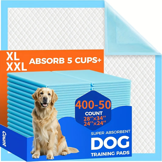 Puppy Pads XXL & XL Super Absorbent – Leak-Proof & Odor-Resistant Pet Training Pads for Potty Training & Accident Management, Home Use