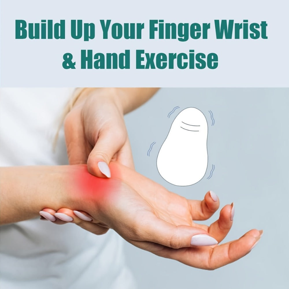 Electric Hand Massager with Vibrating Ball, Multi-Functional Squeeze Therapy Device for Finger Massage