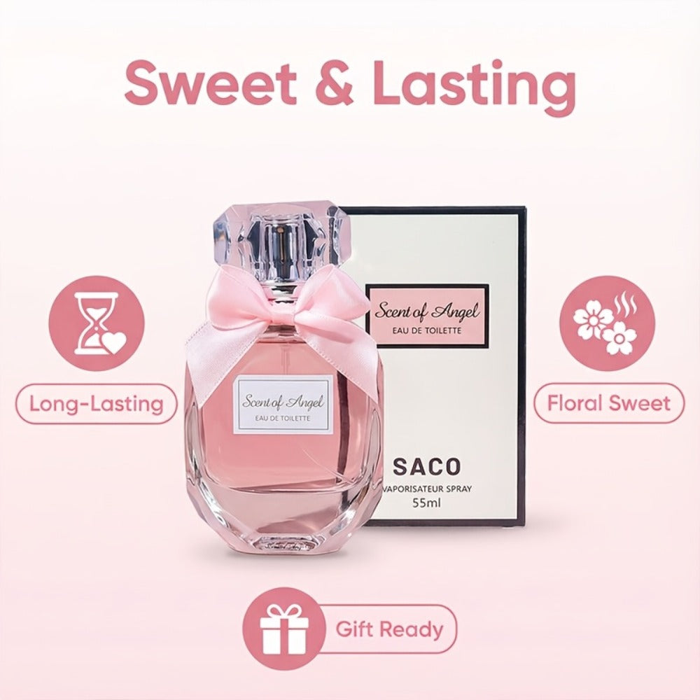 Perfume for Women 55ml Pink EDP Spray with Lily, Orange Blossom, Hyacinth, Vanilla, Musk and Amber