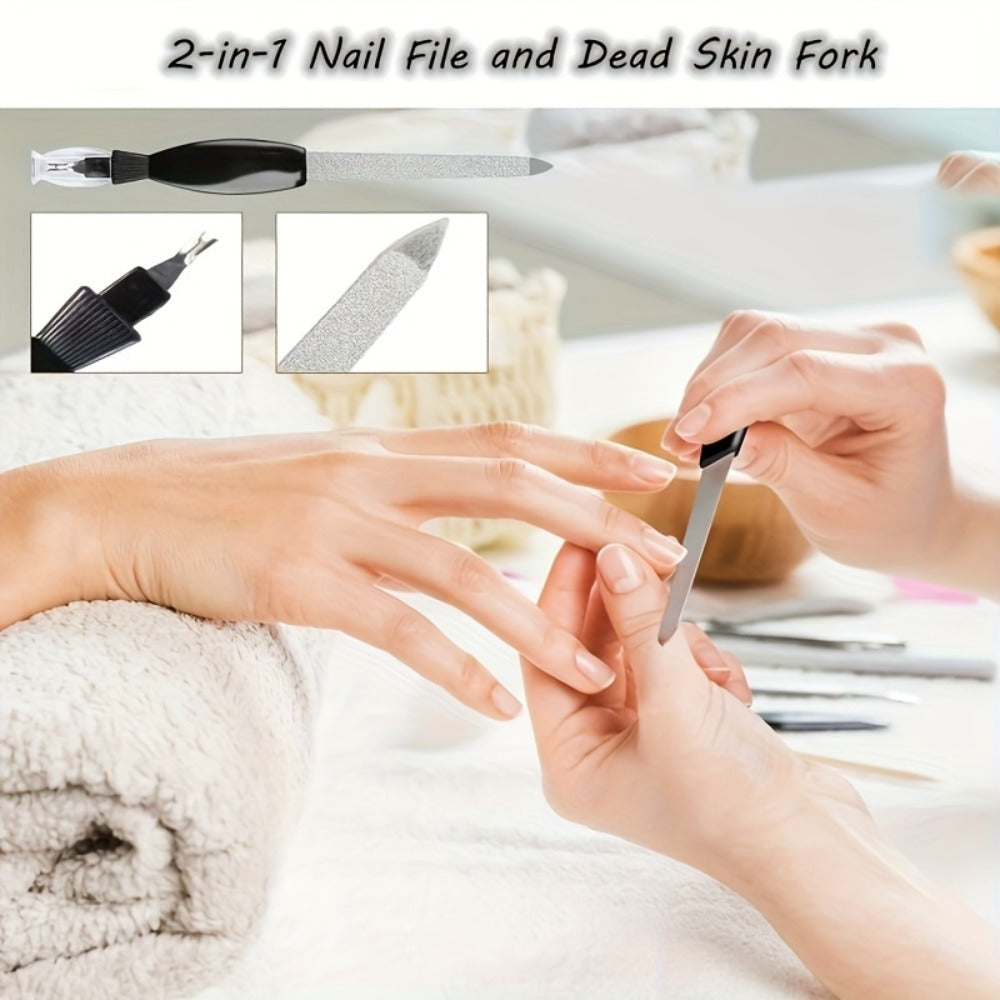 Pedicure Tool Set Stainless Steel Professional Foot Care Kit Dead Skin Callus Remover Nail Cuticle Tools