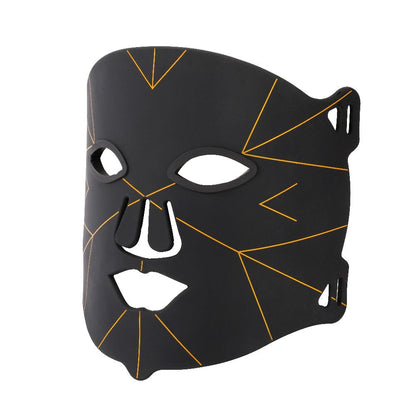 LED Face Mask 7 Color Light Therapy Photon Skin Rejuvenation Mask Portable Silicone Beauty for Entryways, Bedrooms and Living Spaces