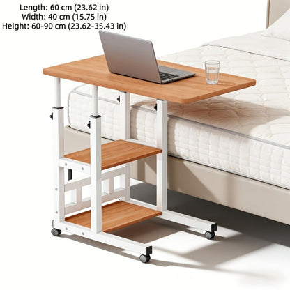 Bedside Table with Wheels Adjustable Height – Multi-Style Nursing Care Table for Elderly & Patients | Single & 3-Tier Rolling Overbed Dining