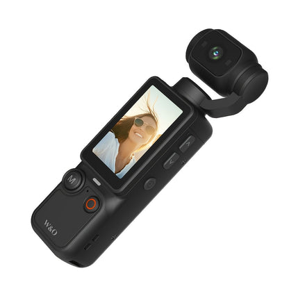 Ultra-Lightweight 4-in-1 Action Camera 1080P | 360° Rotating Lens, Image Stabilization & One-Click Recording