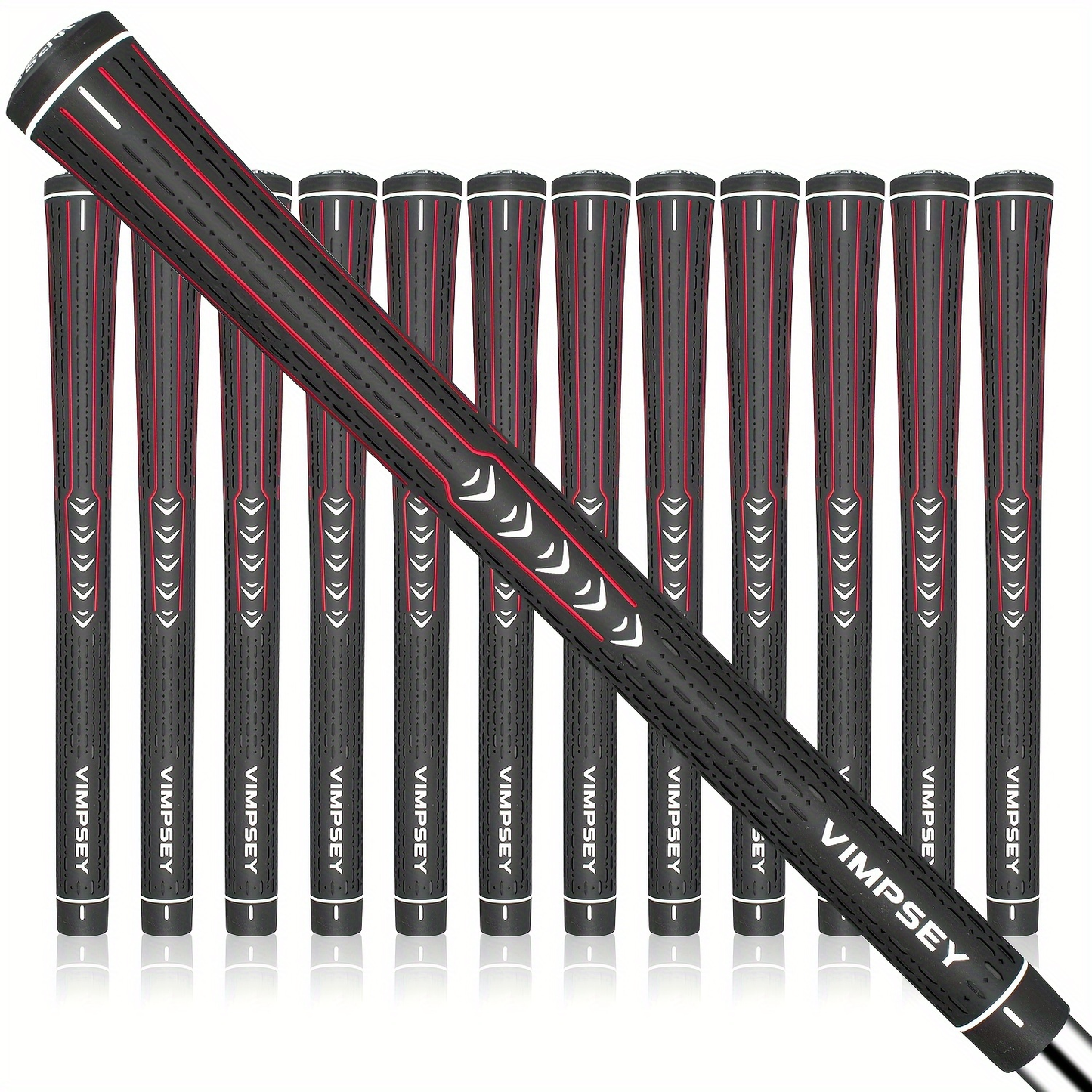 13-Piece Golf Grip Set Standard & Midsize – Rubber Non-Slip Golf Club Grips for Men Women, All Weather Control