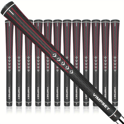 13-Piece Golf Grip Set Standard & Midsize – Rubber Non-Slip Golf Club Grips for Men Women, All Weather Control