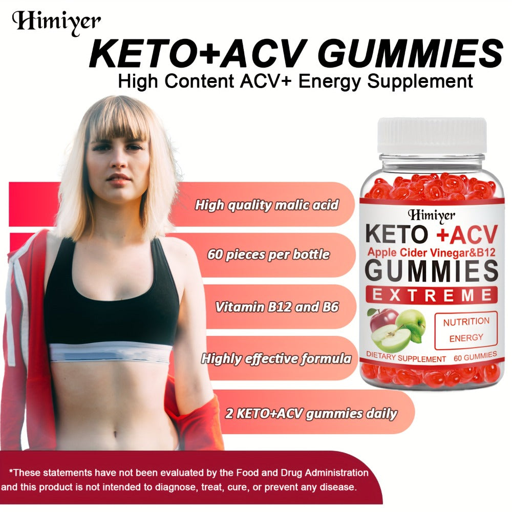 Keto ACV Gummies with Pomegranate Beet Juice B12 Vitamin C Vegan 60 Count for Women Men for Bath Time, Home Spa and Personal Care