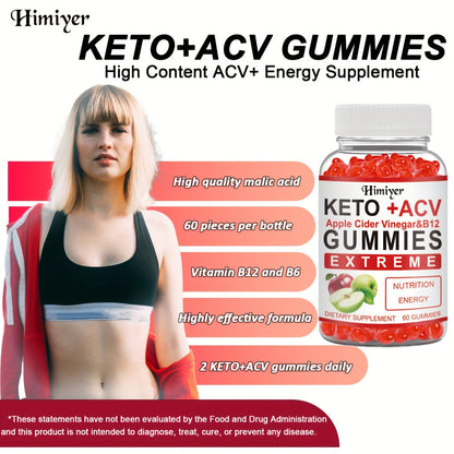 Keto ACV Gummies with Pomegranate Beet Juice B12 Vitamin C Vegan 60 Count for Women Men for Bath Time, Home Spa and Personal Care