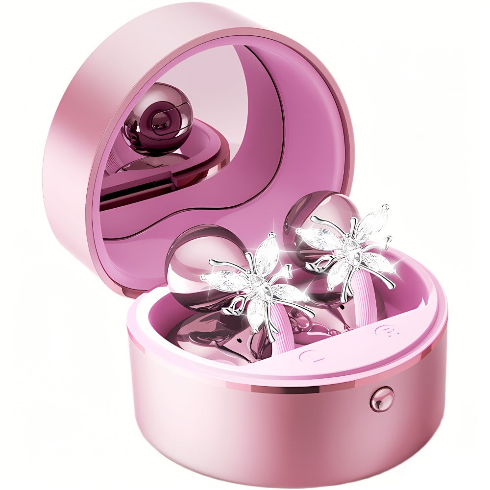 Butterfly Earring Wireless Earphones Open-Ear AI Translation HD Calls Touch Control for Bedside Audio, Alarms and Room Entertainment