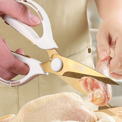 Kitchen Scissors Multipurpose, Sharp Stainless Steel Shears for Meat Poultry Vegetables Herbs Fish