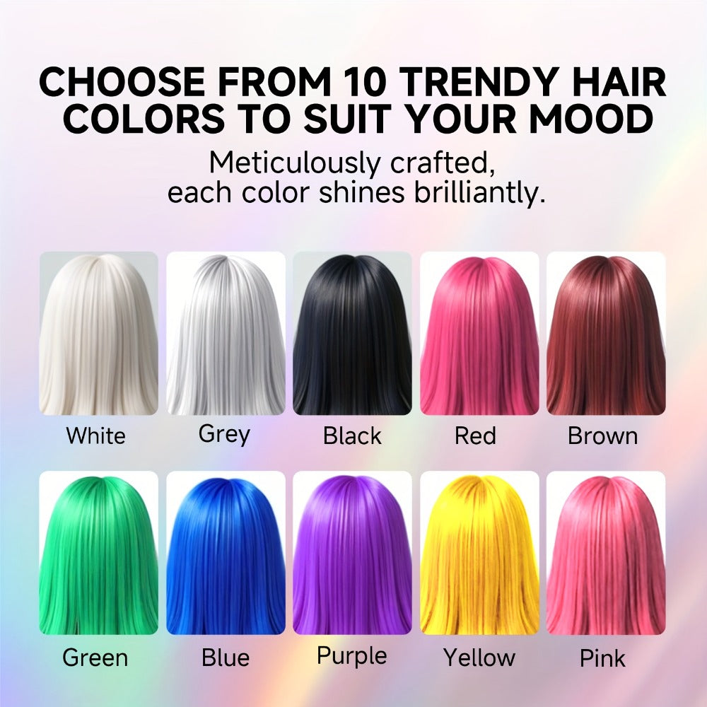 Hair Color Wax 13 Shades 120g, Temporary Hair Dye for Men & Women, Easy Apply & Wash Out, Party, Festival