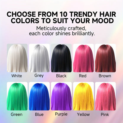Hair Color Wax 13 Shades 120g, Temporary Hair Dye for Men & Women, Easy Apply & Wash Out, Party, Festival