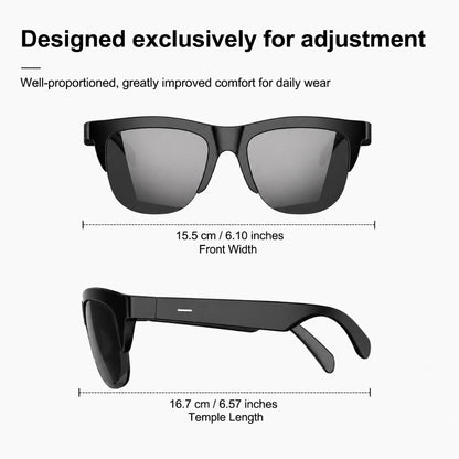 Smart Audio Glasses Open Ear Wireless HD Immersive Sound for Bedside Audio, Alarms and Room Entertainment