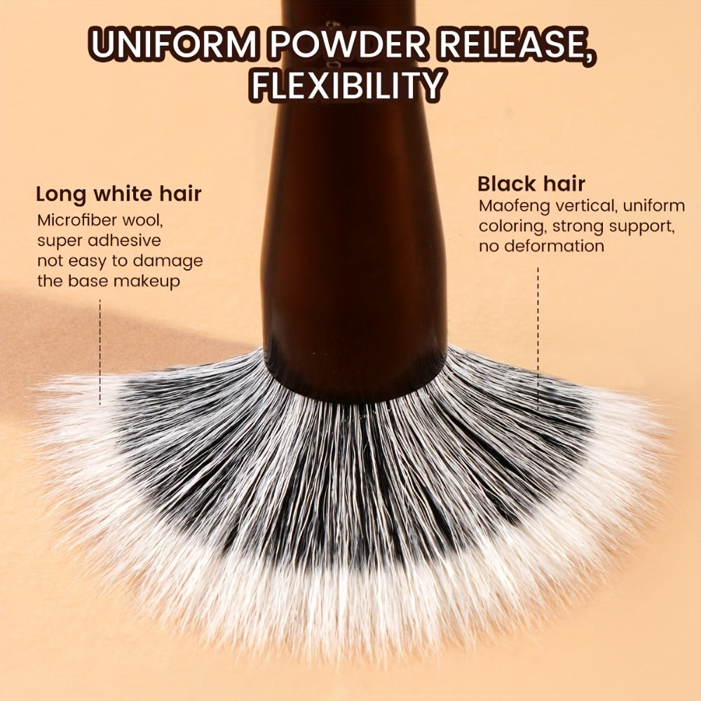 Makeup Brush Set, 8-Piece Double-Ended Collection with 16 Brush Heads, Aluminum Alloy Handles and Storage Box