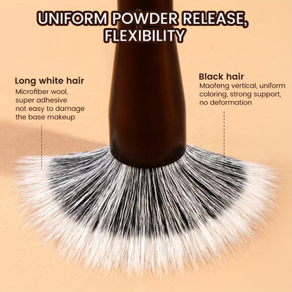 Makeup Brush Set, 8-Piece Double-Ended Collection with 16 Brush Heads, Aluminum Alloy Handles and Storage Box